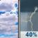 Wednesday: A 40 percent chance of showers and thunderstorms after 1pm.  Mostly cloudy, with a high near 92. South wind 11 to 17 mph, with gusts as high as 25 mph. 