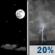 Tuesday Night: A 20 percent chance of showers and thunderstorms after 1am.  Partly cloudy, with a low around 75.