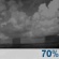 Wednesday Night: Showers likely and possibly a thunderstorm. Partly cloudy, with a low around 69. Chance of precipitation is 70%. Wednesday Night: Showers likely and possibly a thunderstorm. Partly cloudy, with a low around 69. Chance of precipitation is 70%.