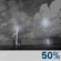 Wednesday Night: A 50 percent chance of showers and thunderstorms. Mostly clear, with a low around 69. South wind 7 to 9 mph. New rainfall amounts between a tenth and quarter of an inch, except higher amounts possible in thunderstorms. Wednesday Night: A 50 percent chance of showers and thunderstorms. Mostly clear, with a low around 69. South wind 7 to 9 mph. New rainfall amounts between a tenth and quarter of an inch, except higher amounts possible in thunderstorms.