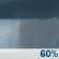 Thursday: A chance of showers, then showers likely and possibly a thunderstorm after 1pm.  Partly sunny and hot, with a high near 97. Light and variable wind becoming northeast around 5 mph in the afternoon.  Chance of precipitation is 60%.